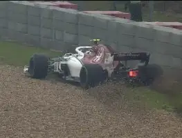 Leclerc eats dirt, brings out the reds