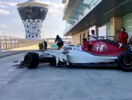 Raikkonen reunited with Sauber in testing