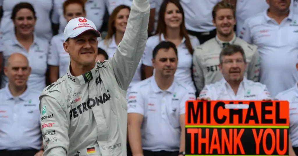Mercedes tribute as Schumacher turns 50