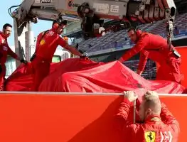 Sainz quickest, one lap from Ferrari after crash