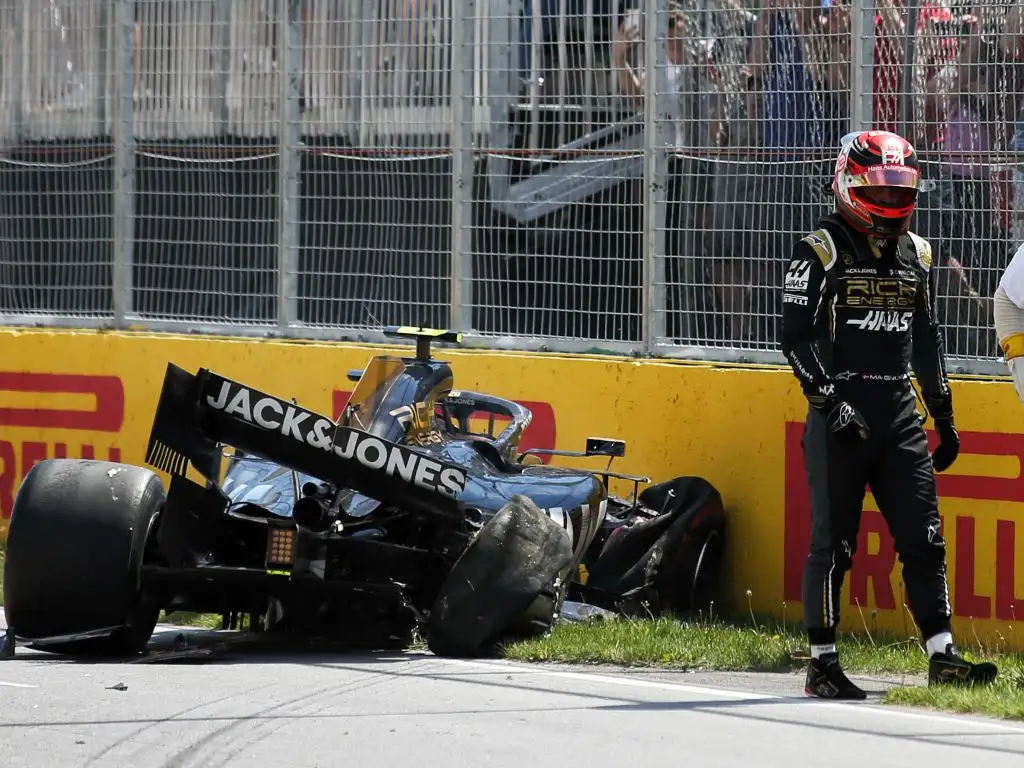 Kevin Magnussen will start from the pit lane in Canada after Haas changed the chassis following his Q2 crash.