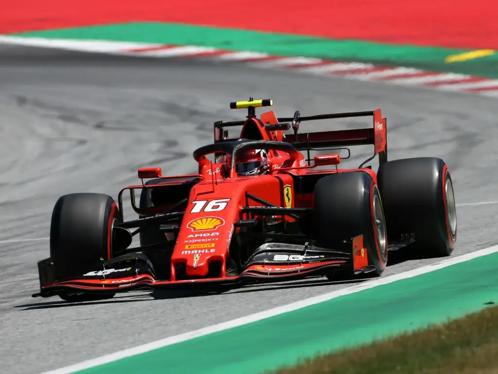 Charles Leclerc: On pole in Austria