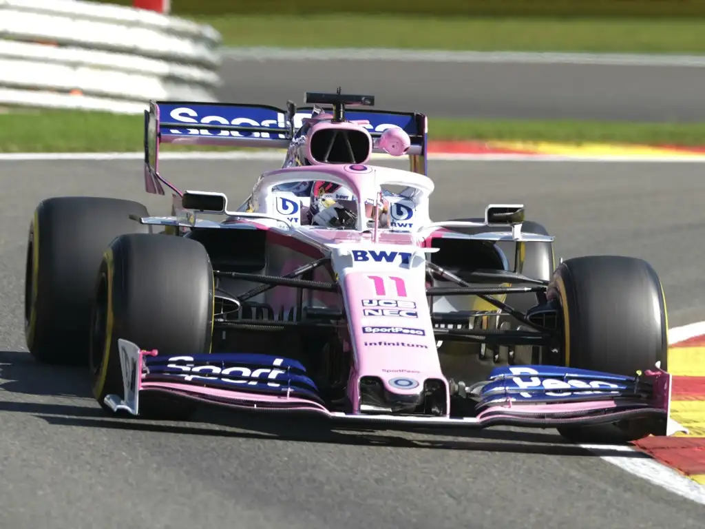 Sergio Perez drives Mercedes-powered Racing Point
