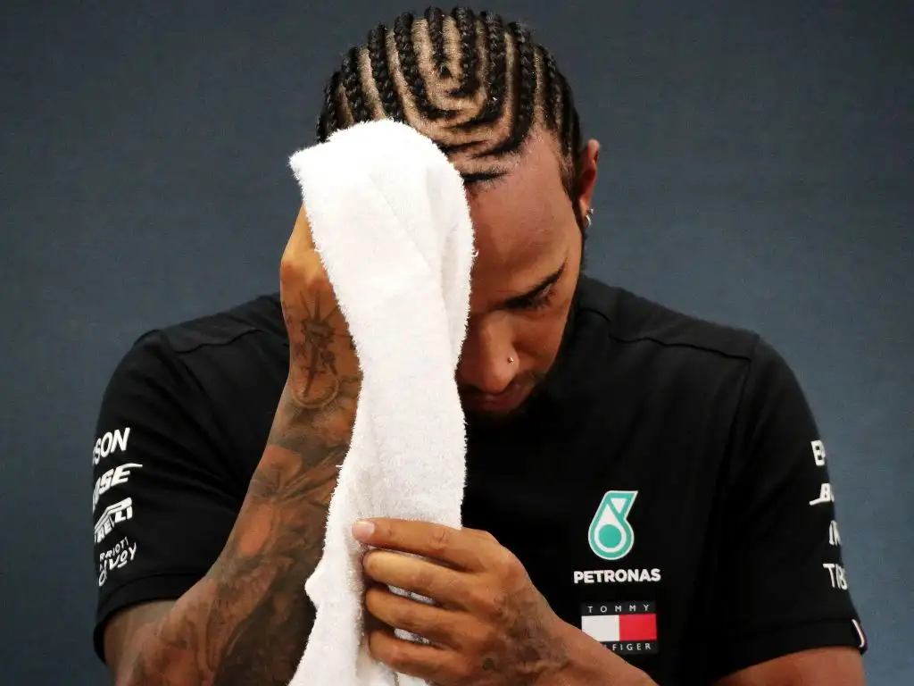 A wheel nut issue was to blame for Lewis Hamilton's slow stop at the Belgian Grand Prix.