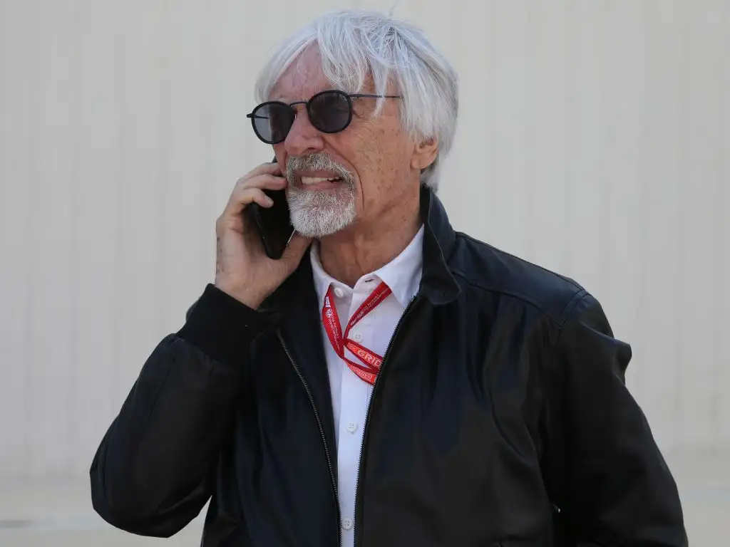 Bernie Ecclestone on the phone pa