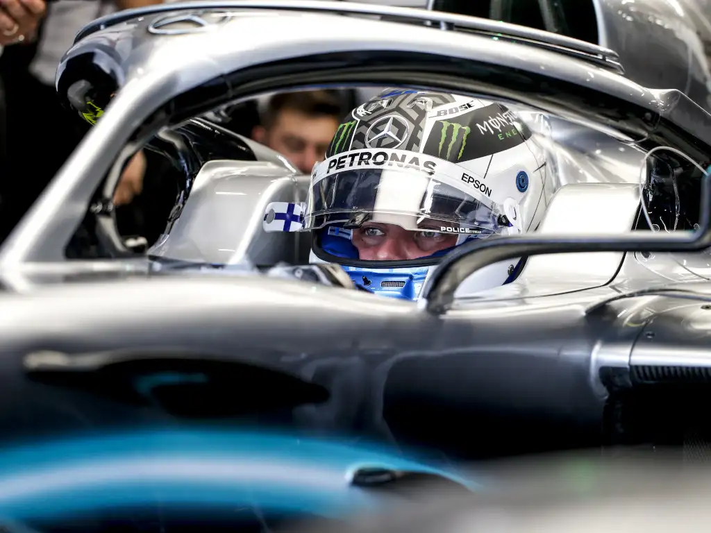 Valtteri Bottas in his Mercedes