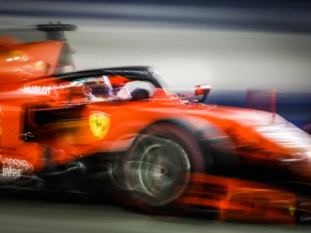 A Ferrari in action