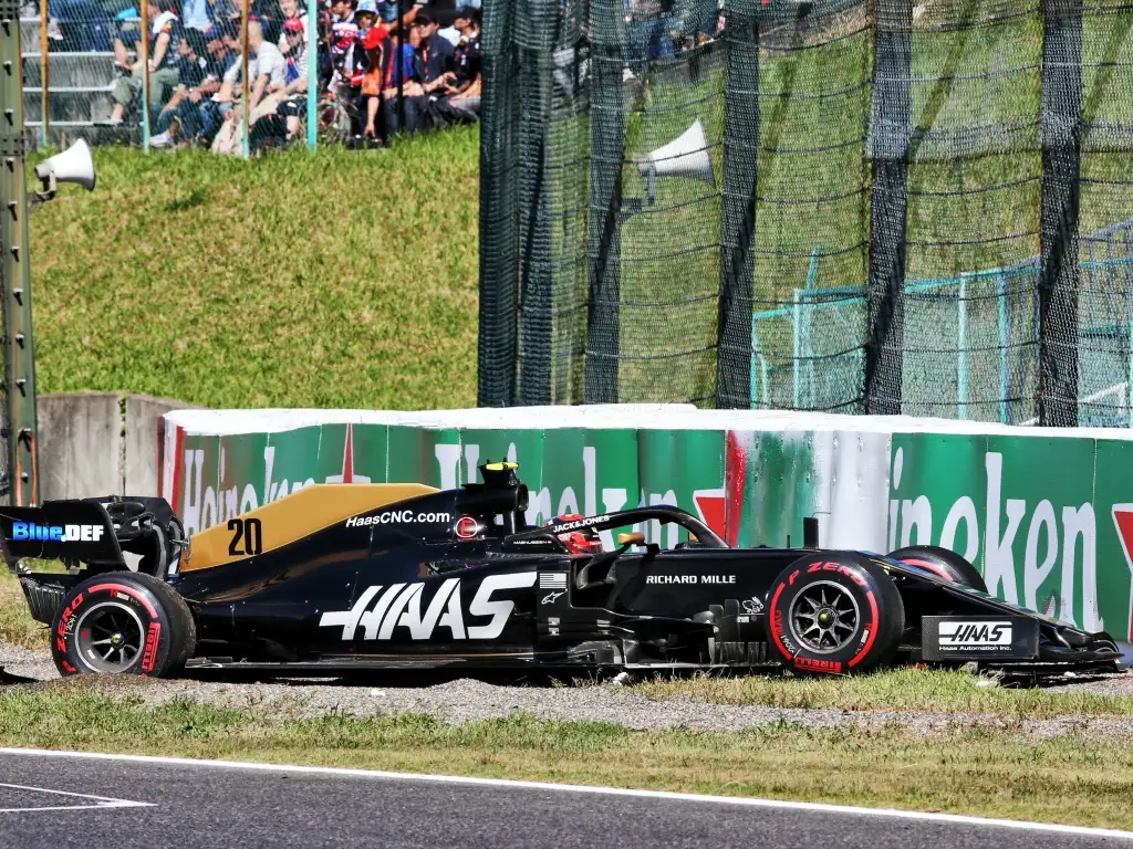 Kevin Magnussen admits that his qualifying crash in Japan was "quite embarrassing".