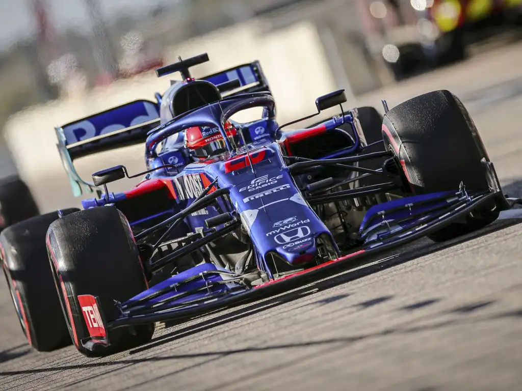 Daniil Kvyat given five-second penalty for causing collision with Sergio Perez at United States GP.
