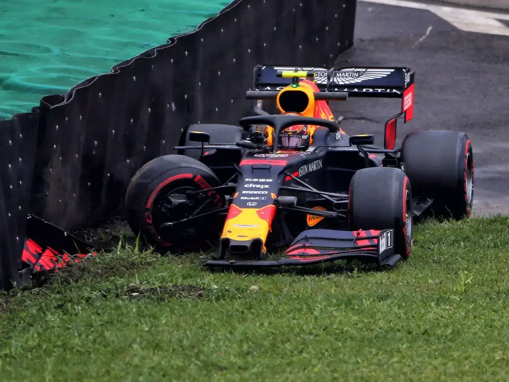 Alex Albon's FP1 crash in Brazil was Red Bull's fault says Christian Horner.