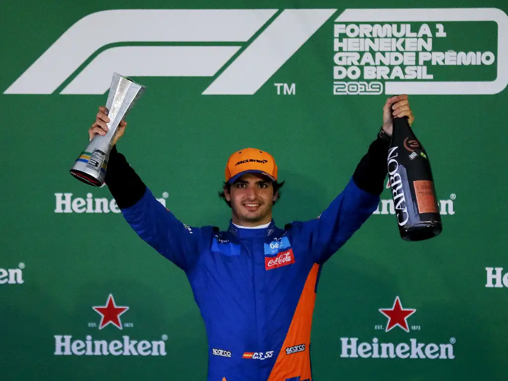 Carlos-Sainz-Brazil-podium-PA