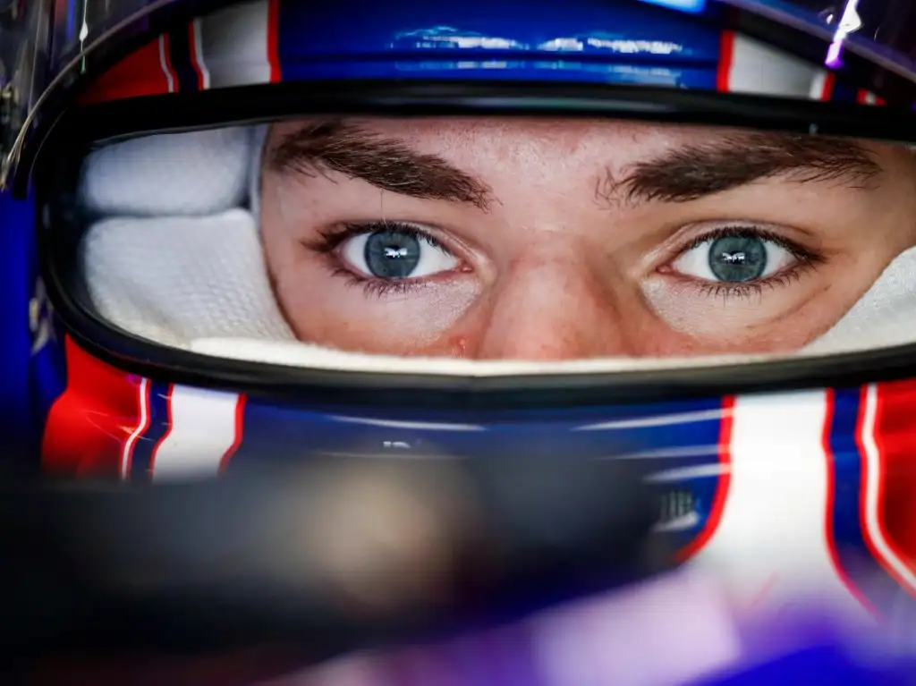 Pierre Gasly in the cockpit