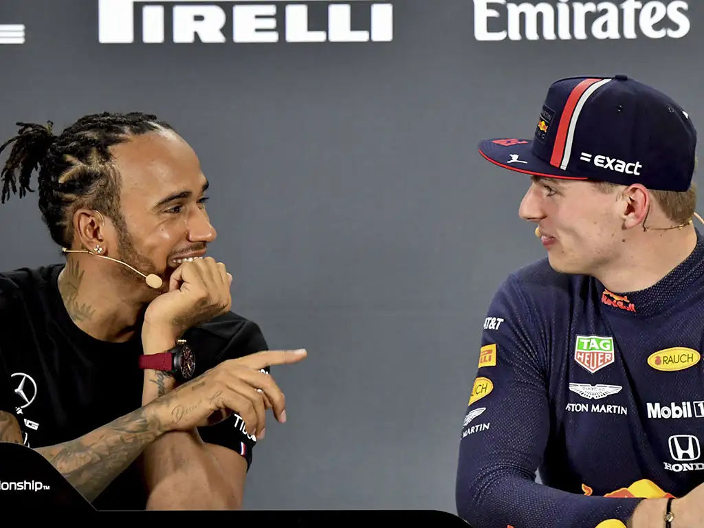 Lewis Hamilton and Max Verstappen