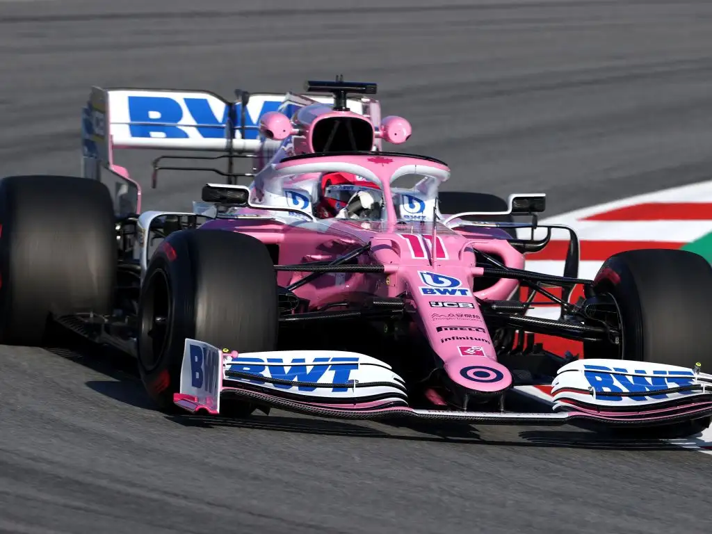 Racing Point pink Mercedes
