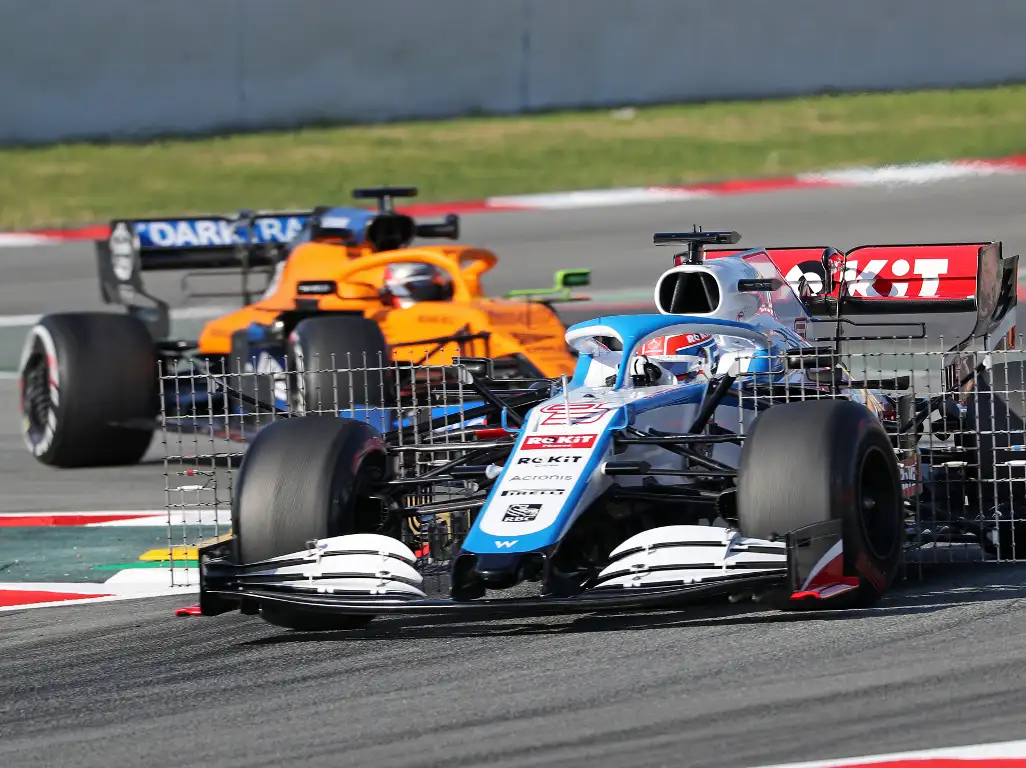 George-Russell-aero-Williams-leads-McLaren-test