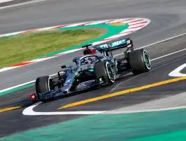 Hamilton picks up where he left off as testing begins