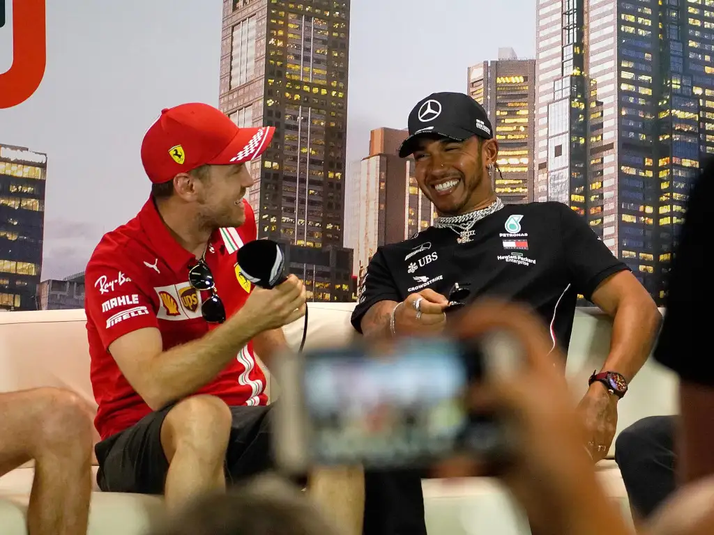 Sebastian Vettel and Lewis Hamilton media Melbourne 2020