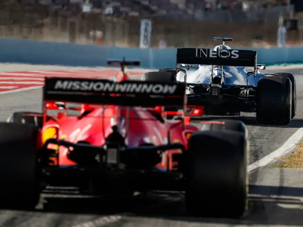 Ferrari and Mercedes 2020