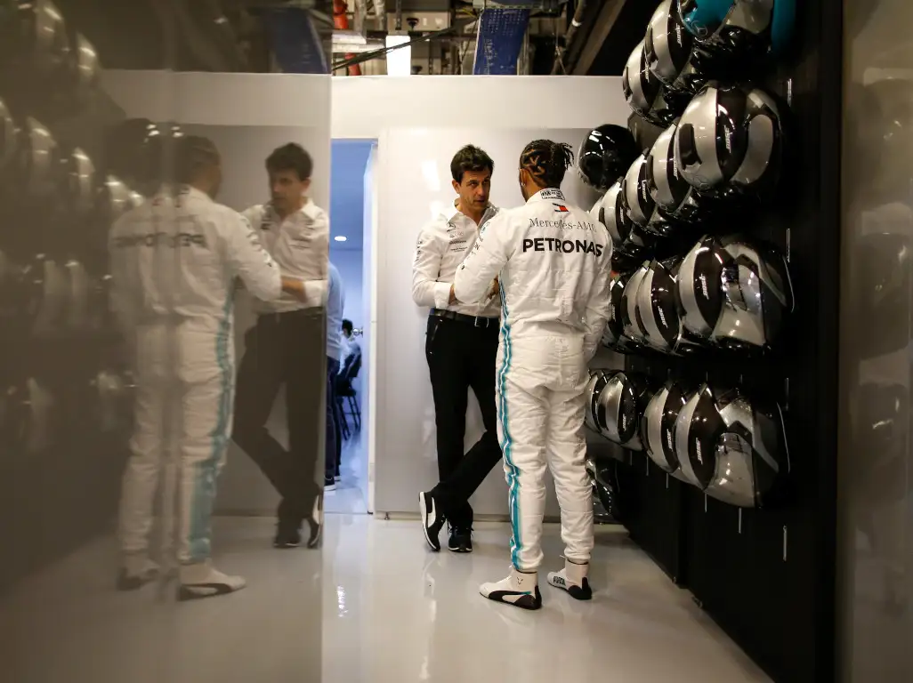 Toto Wolff and Lewis Hamilton