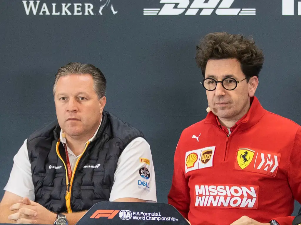 Zak Brown and Mattia Binotto