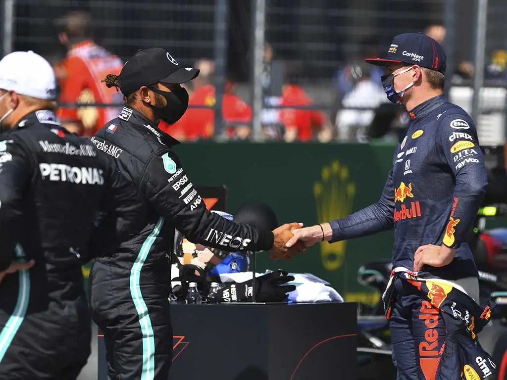 Lewis Hamilton Max Verstappen Mercedes Red Bull