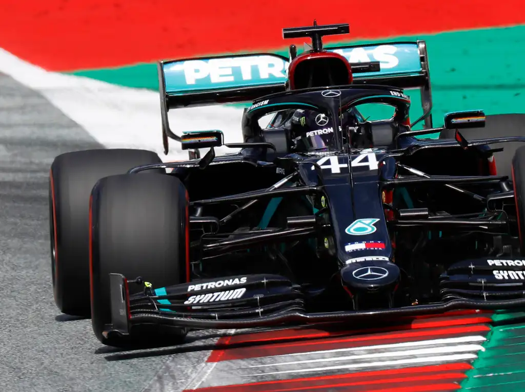 Lewis Hamilton black Mercedes W11 kerbs.jpg