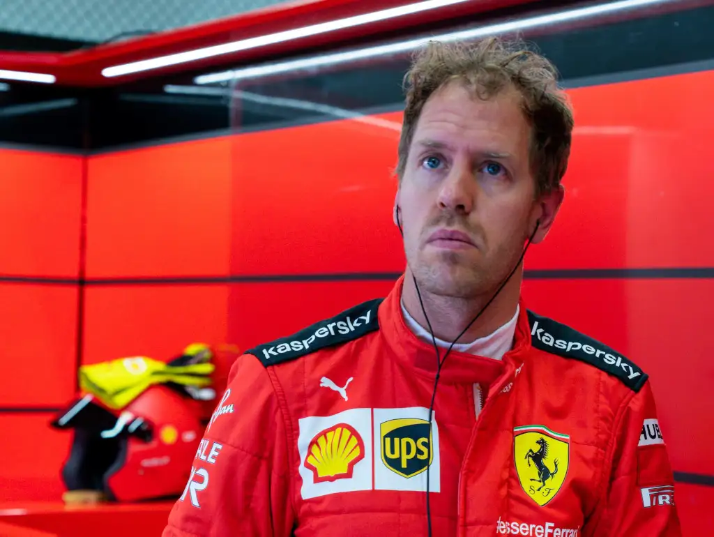 Sebastian Vettel serious