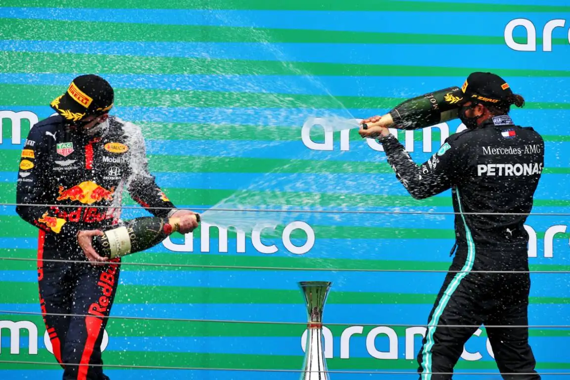 Hungarian Grand Prix podium