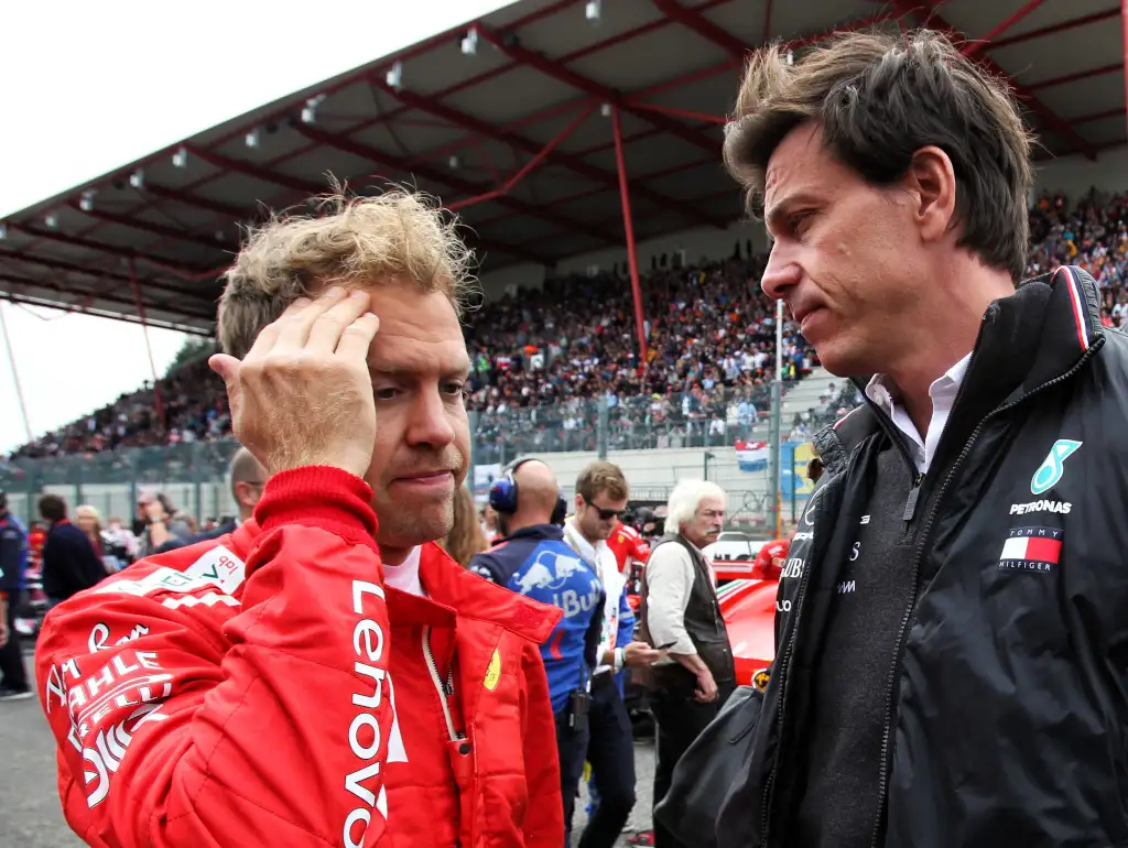 Toto Wolff thinks Sebastian Vettel’s “change of scenery” with Aston Martin is exactly what he needs after finding himself in a “negative spiral” at Ferrari.