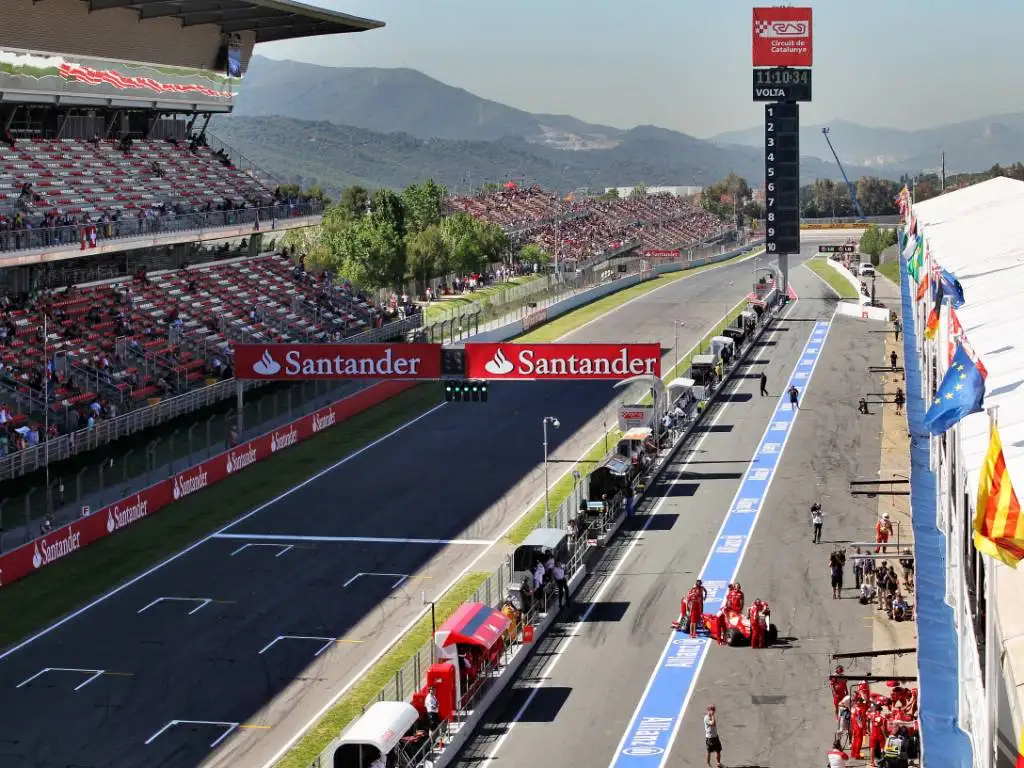 Circuit de Catalunya, home of the Spanish Grand Prix, during a practice session