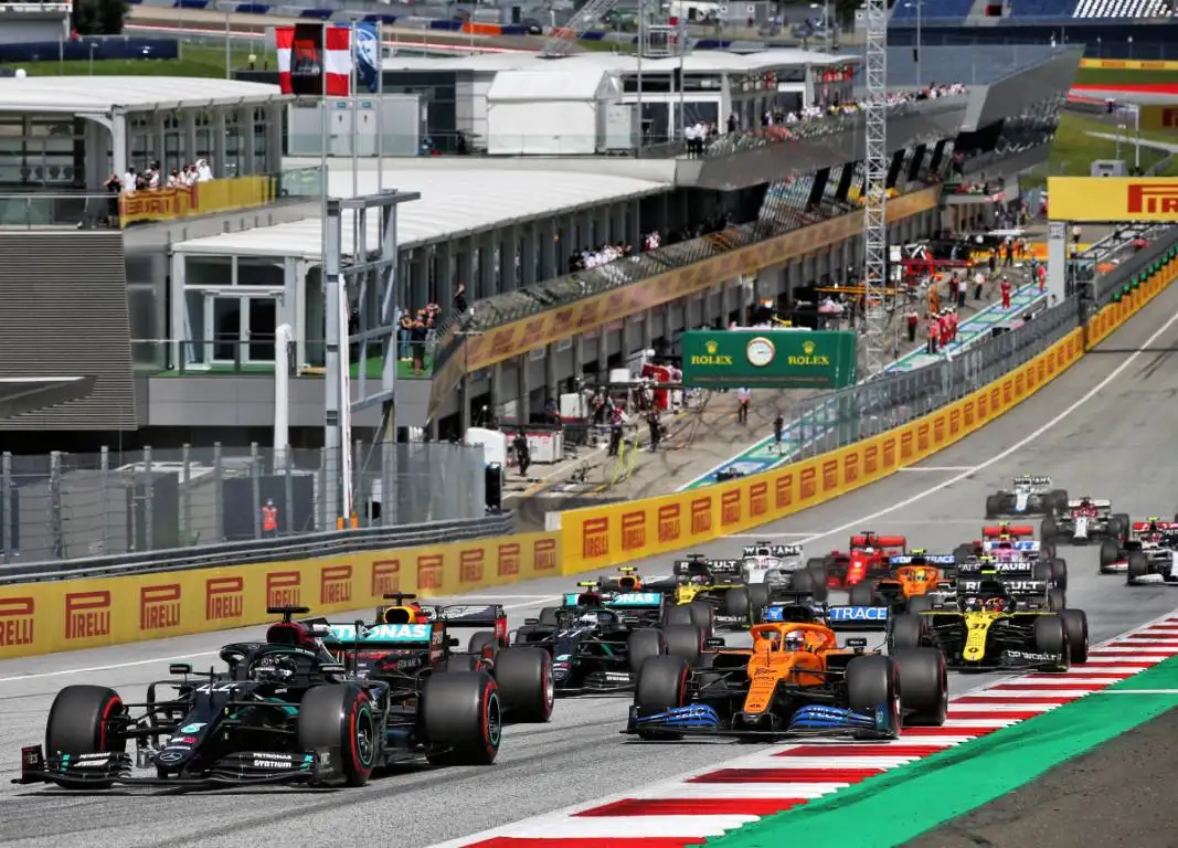 Start of the 2020 Formula 1 Styrian Grand Prix