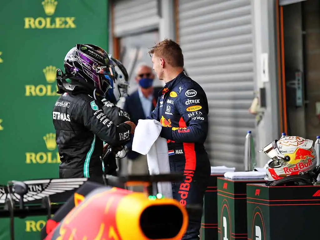 Lewis Hamilton Max Verstappen PA