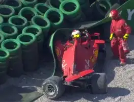 Huge Leclerc crash red flags Italian Grand Prix