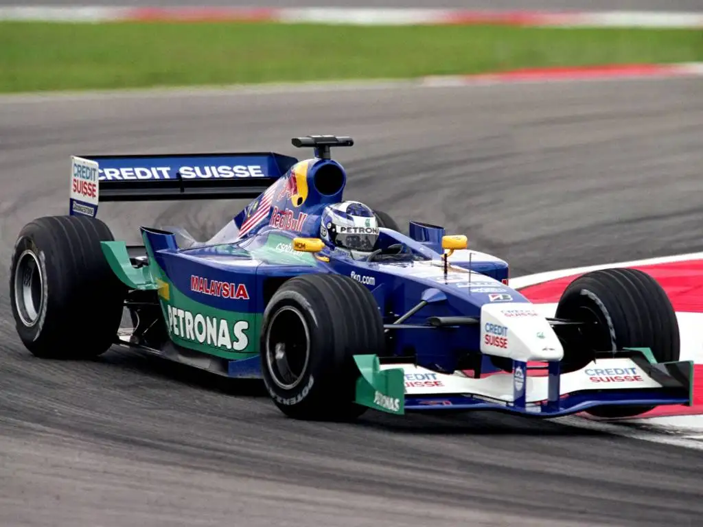 Kimi Raikkonen driving for Sauber in 2001