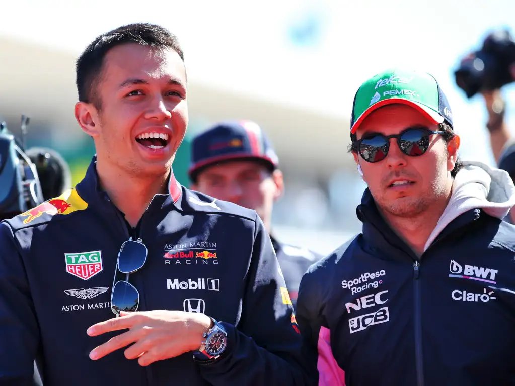 Alexander Albon and Sergio perez