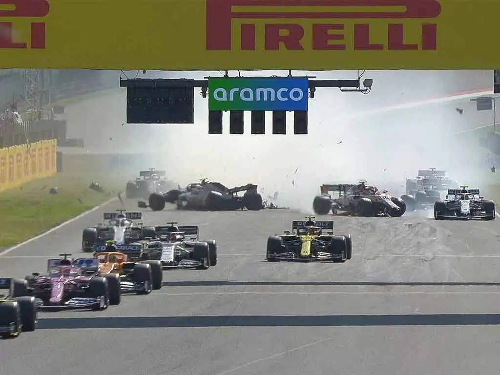 Tuscan Grand Prix crash