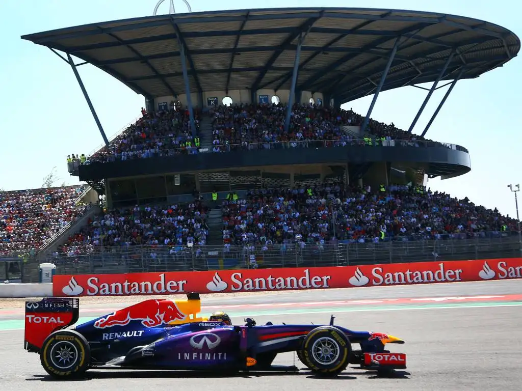 Sebastian Vettel during the 2013 German Grand Prix at the Nurburgring
