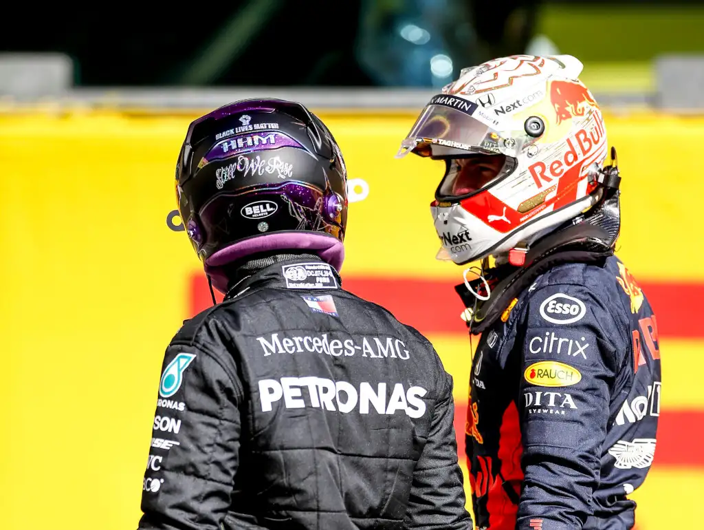 Max Verstappen and lewis Hamilton