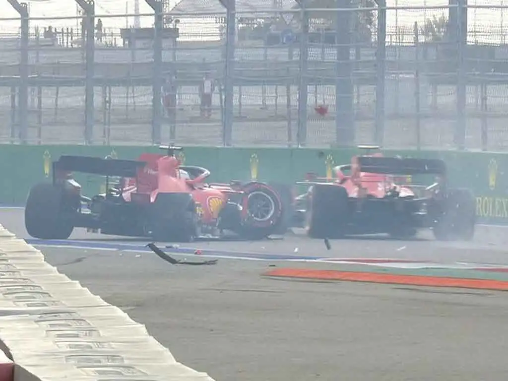 Sebastian Vettel's Russian Grand Prix qualifying crash