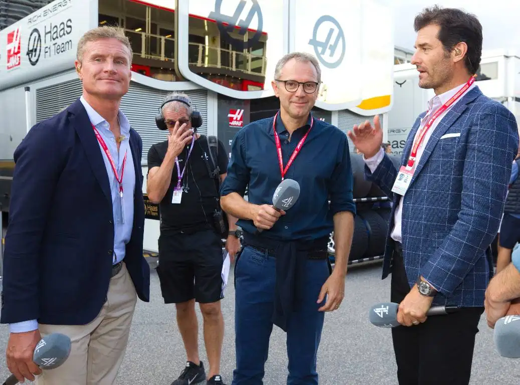 David Coulthard, Stefano Domenicali and Mark Webber