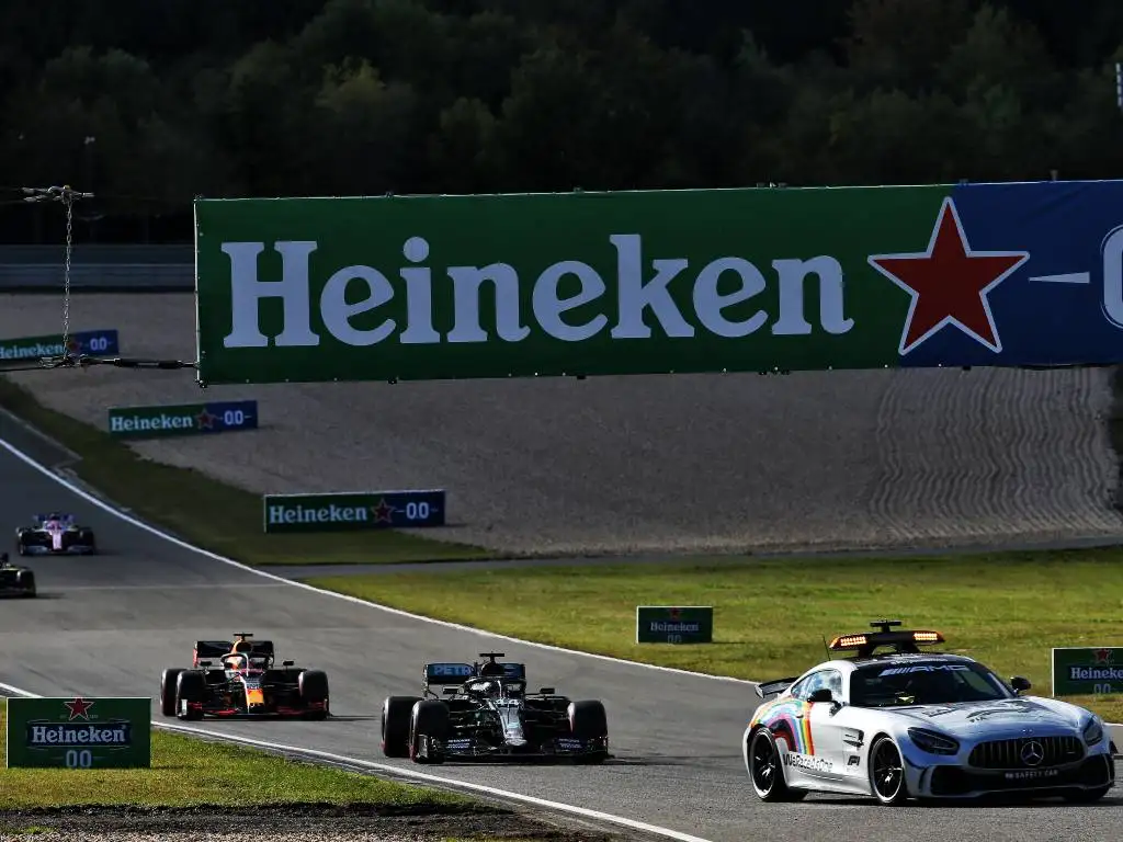 Christian Horner believes Mercedes’ DAS system was a factor in Lewis Hamilton’s excellent restart from the Safety Car period during the Eifel Grand Prix.