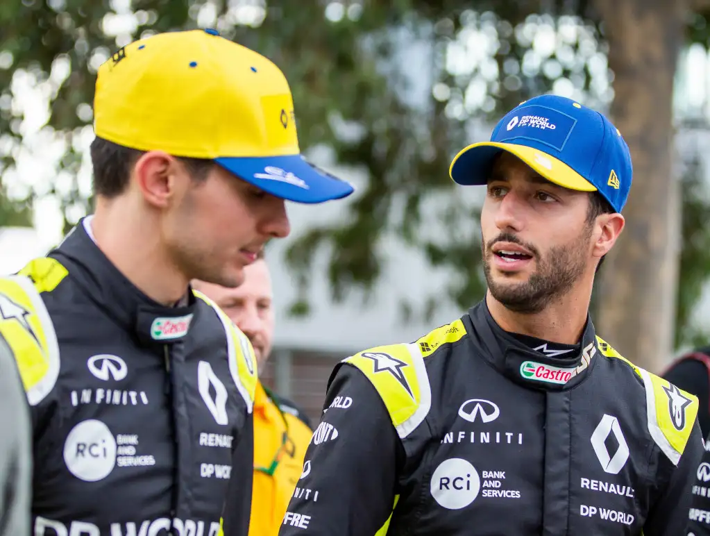 Esteban Ocon and Daniel Ricciardo
