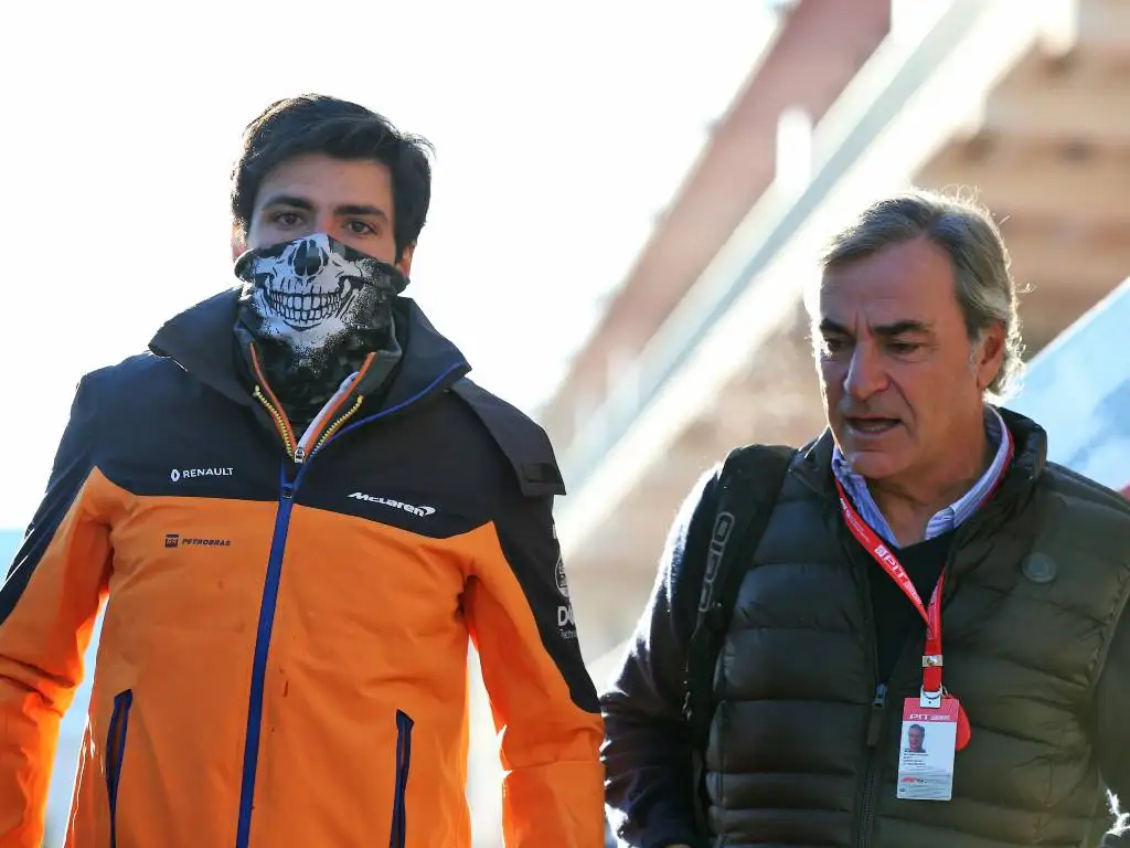 Carlos Sainz and his father