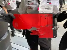 Bottas saw the debris which ruined his Imola GP