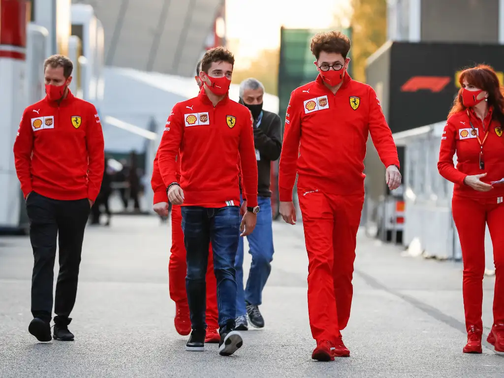 Sebastian Vettel-Charles Leclerc-Mattia-Binotto-PA