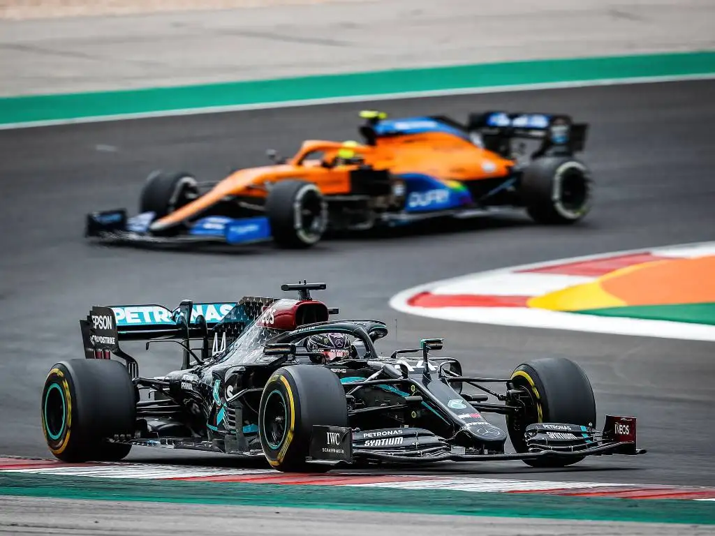 Lewis Hamilton (Mercedes), Lando Norris (McLaren)