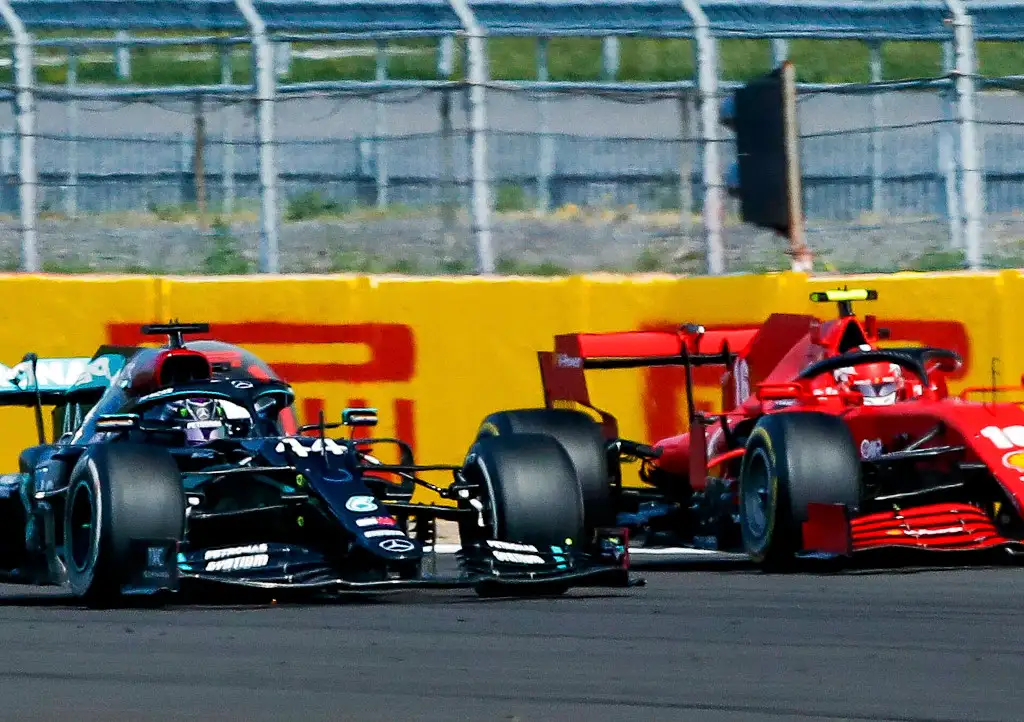 Lewis Hamilton and Charles leclerc