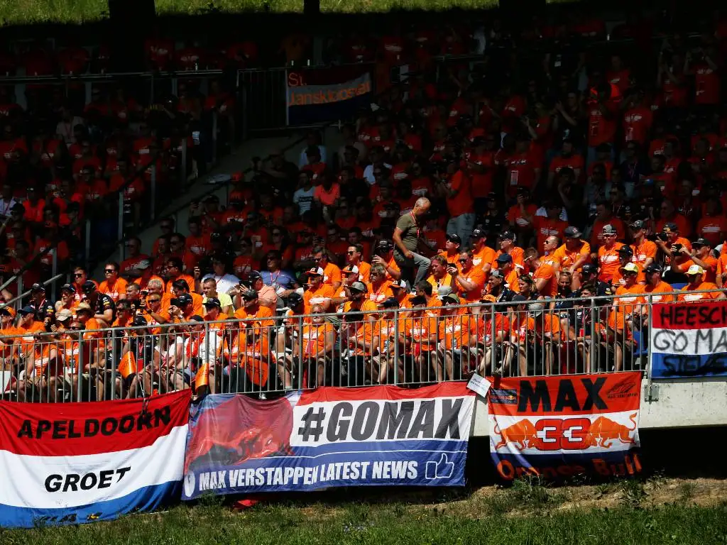 Max Verstappen fans at the Austrian Grand Prix