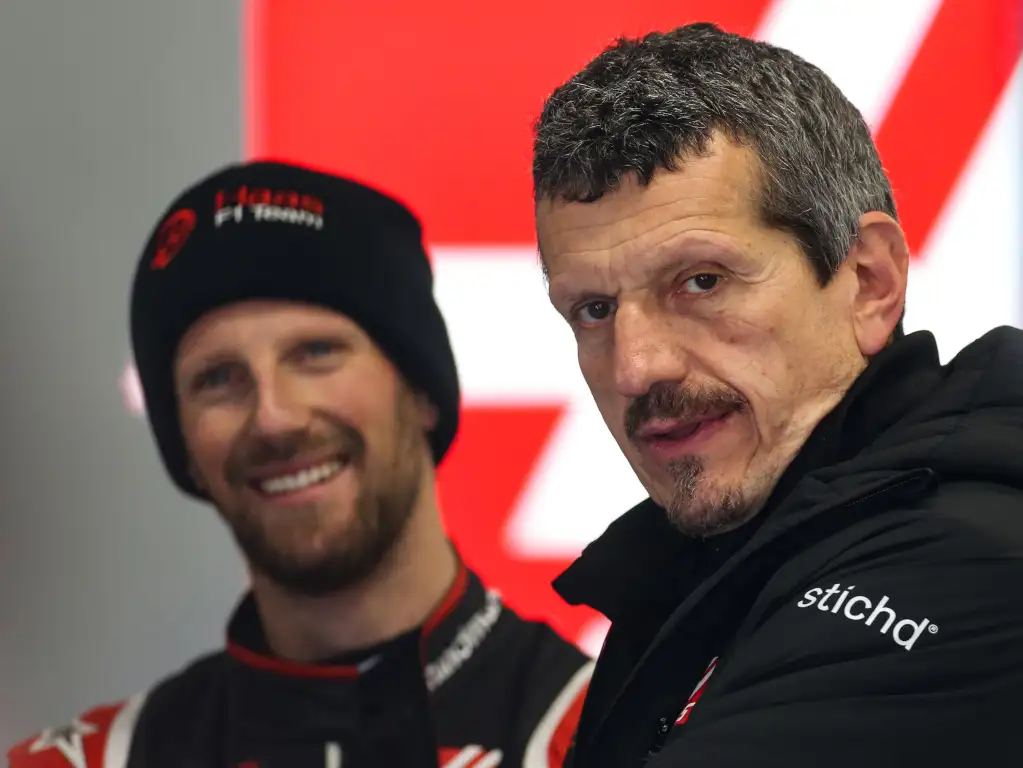 Guenther Steiner and Romain Grosjean