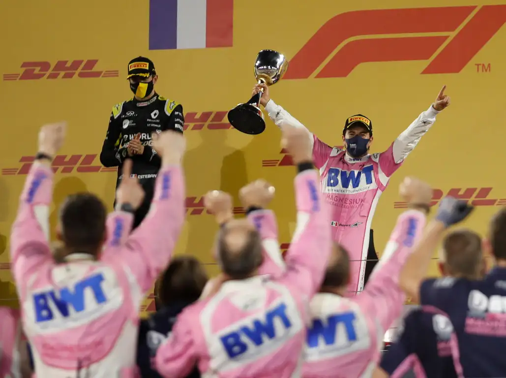 Esteban Ocon and Sergio Perez Sakhir GP